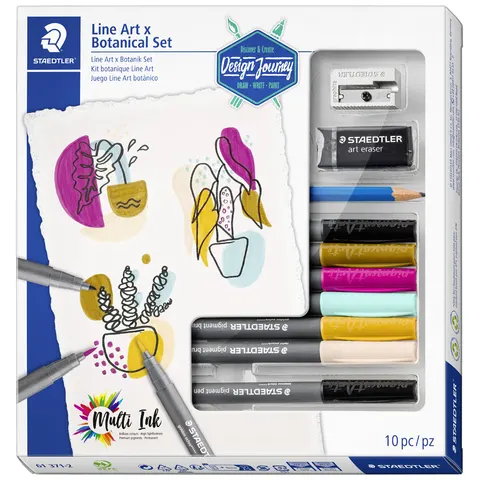 STAEDTLER Zeichenset Line Art & Botanical Set, 10-teilig – Bild 1