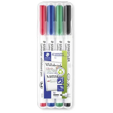 STAEDTLER Whiteboardstift Lumocolor 4St Box – Bild 1