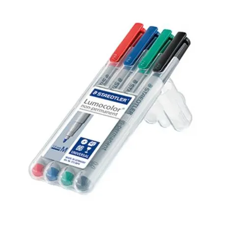STAEDTLER Folienstift Lumocolor M nonperm 4St – Bild 1