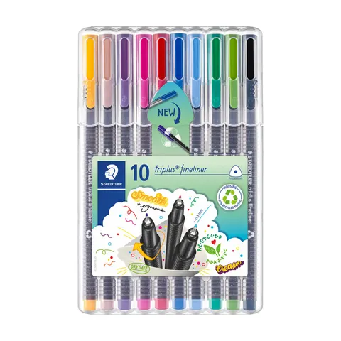 STAEDTLER triplus fineliner - Box 10 st – afbeelding 1