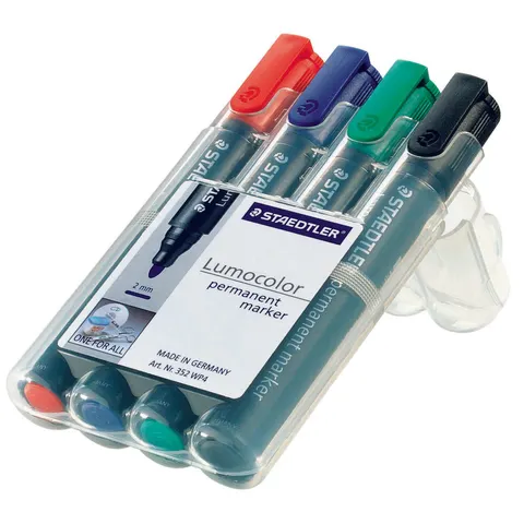 STAEDTLER 352C4 - Permanent marker, 2 mm / 4-colour – image 1