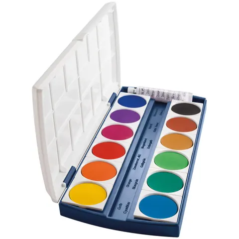 herlitz Wasserfarbkasten 12 Farben – Bild 1