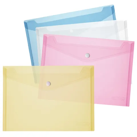 herlitz Dokumententasche, DIN A4, PP, blau/transparent – Bild 1