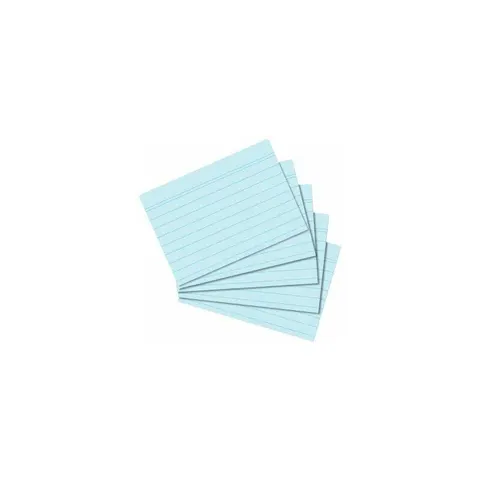 herlitz Karteikarten, DIN A8, liniert, blau – Bild 1