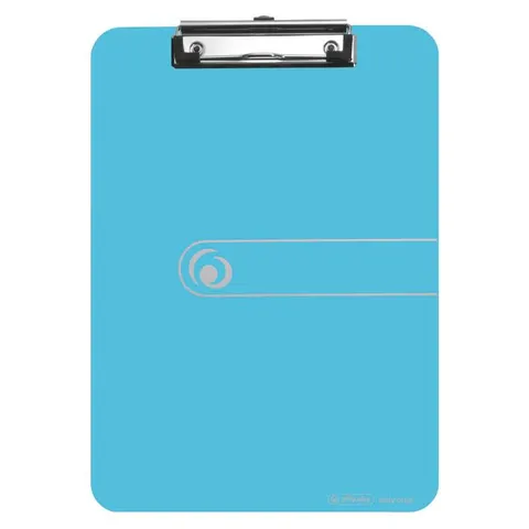 herlitz Klemmbrett easy orga DIN A4 transparent blau – Bild 1