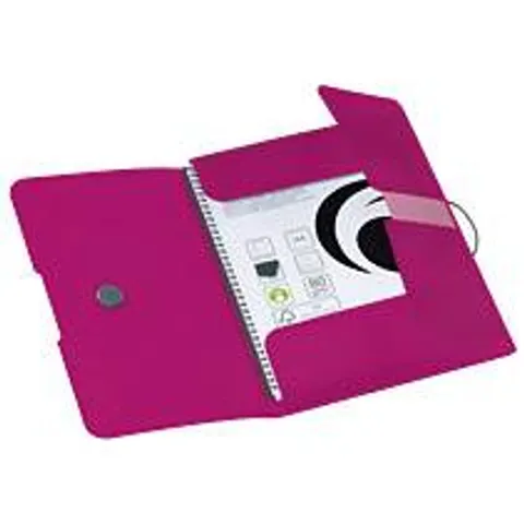 Herlitz Gummizugmappe A4 PP opak Beere – Bild 1
