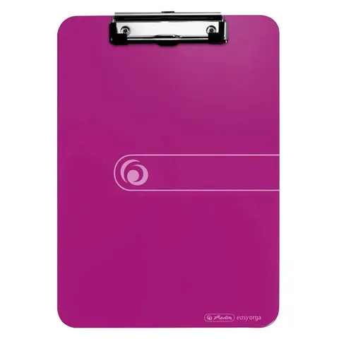 herlitz Klemmbrett easy orga DIN A4 opak beere – Bild 1