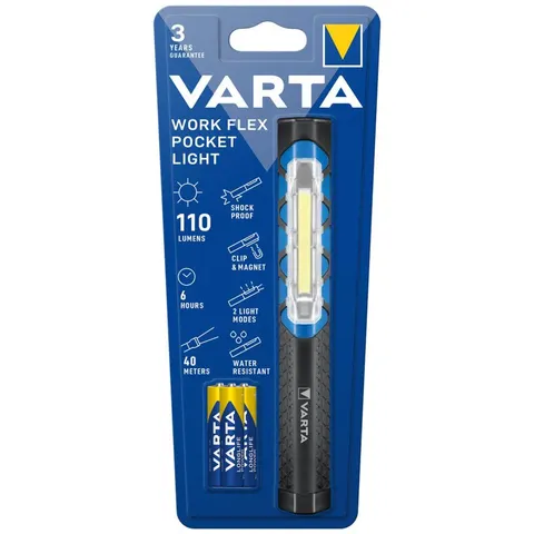 VARTA VAR WF PL - LED Work Light, Work Flex Pocket Light, 110 lm, 3x AAA (Micro) – image 1