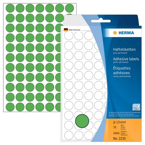 HERMA Klebepunkte Ø 13,0 mm grün – Bild 1