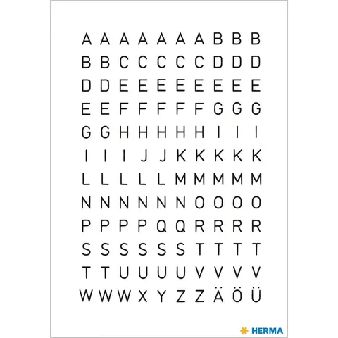 HERMA Klebebuchstaben Buchstaben A-Z – 4154 – Bild 1