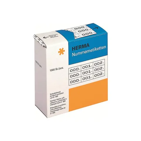 HERMA Klebenummern schwarz – Bild 1