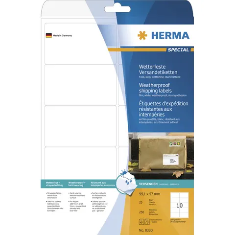 HERMA 8332 adreslabels Wit – afbeelding 1