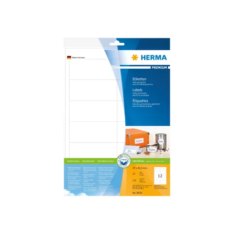 HERMA 8628 - PREMIUM A4 labels 10 sheets/pack – image 1