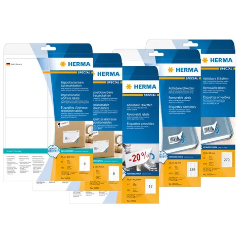 HERMA 10000 printeretiket Wit Zelfklevend printerlabel – afbeelding 1