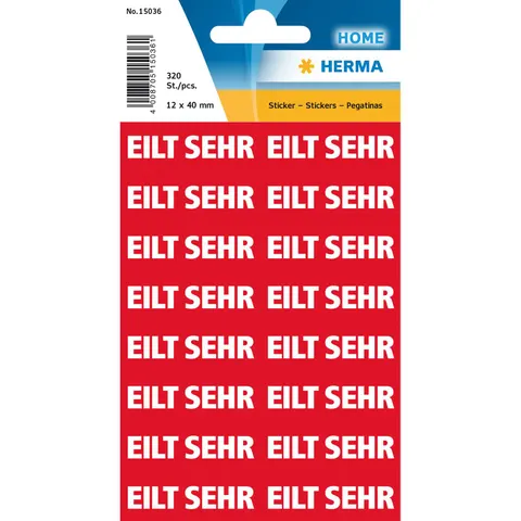 HERMA Textetiketten "eilt sehr" – Bild 1