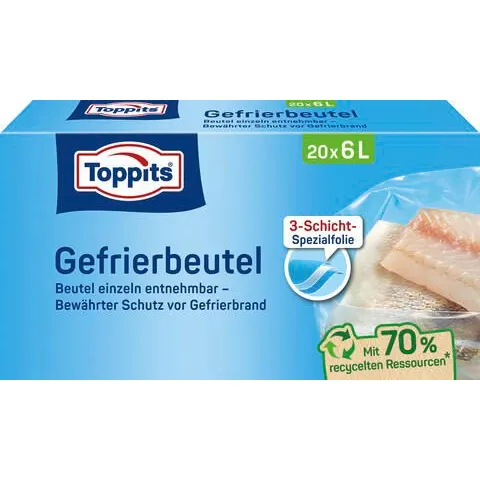 Toppits Gefrierbeutel 6,0 l – 2802865003 – Bild 1