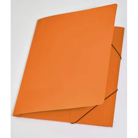 Map A3 met Elastiek, Trend Oranje, 3 Kleppen, PP – afbeelding 1