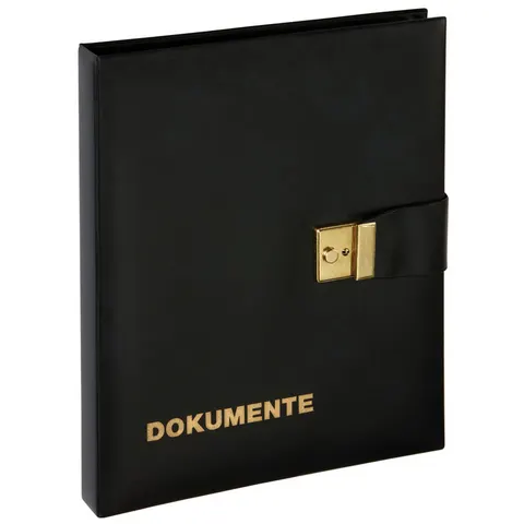 PAGNA Dokumentenmappe, Kunstleder, DIN A4, schwarz – Bild 1