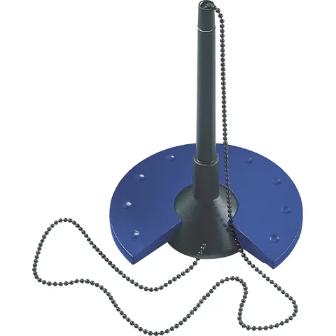 helit Kugelschreiber-Ständer , the base, , schwarz/blau – Bild 1