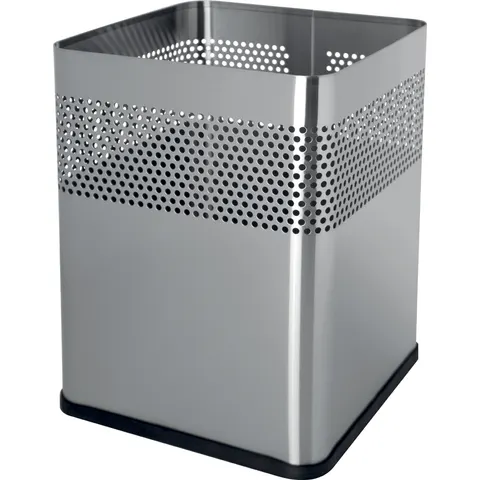 vierkante afvalbak rvs 18l – afbeelding 1