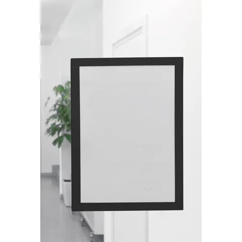 magnetoplan Magnetrahmen selbstklebend A5 schwarz – Bild 1