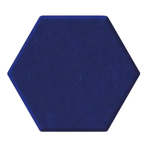 magnetoplan Akustik-Wandpaneele, Hexagon, blau – Bild 1