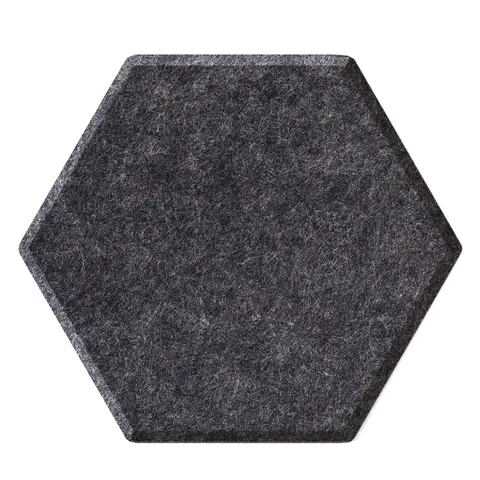 magnetoplan Akustik-Wandpaneele, Hexagon, anthrazit – Bild 1