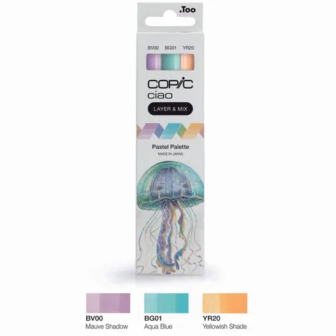 COPIC Marker ciao, 3er Set , Pastel Palette – Bild 1