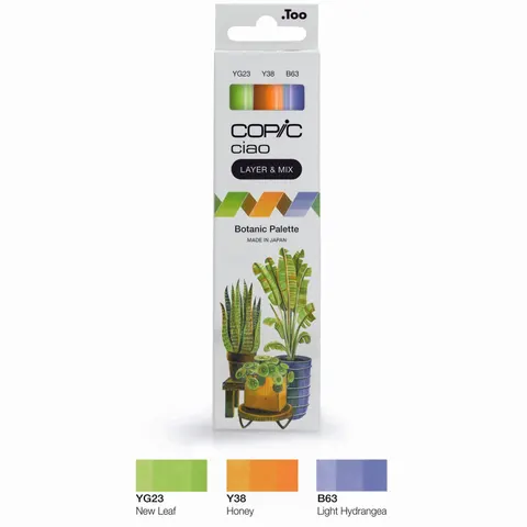 COPIC Marker ciao, 3er Set , Botanic Palette – Bild 1