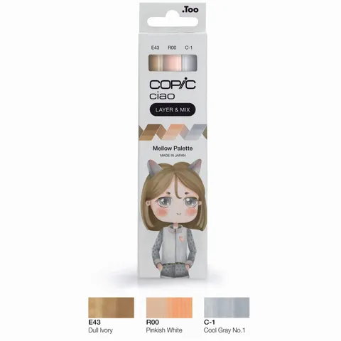 COPIC Marker ciao, 3er Set , Mellow Palette – Bild 1
