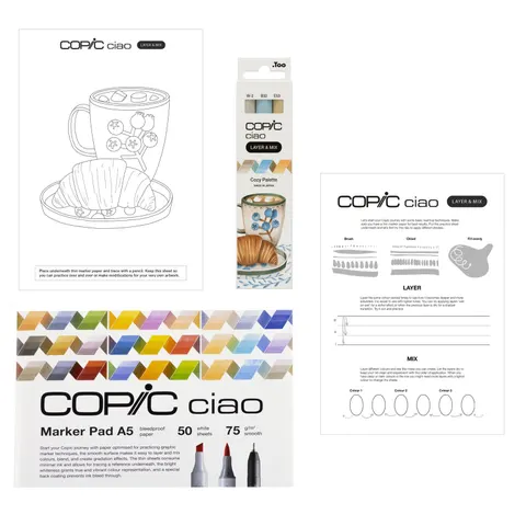 COPIC Marker ciao , LAYER & MIX Starter Set, , Cozy – Bild 1