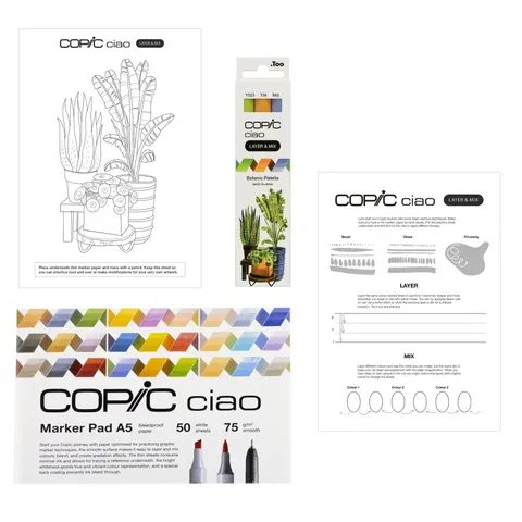 COPIC Marker ciao , LAYER & MIX Starter Set, , Botanic – Bild 1