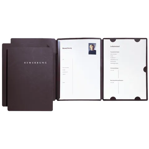 PAGNA Bewerbungsmappe , Select, , DIN A4, aus Karton, schwarz – Bild 1