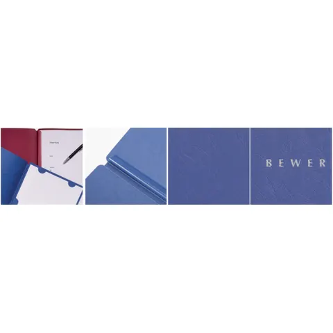 PAGNA sollicitatiemap Select, A4, karton, blauw – afbeelding 1