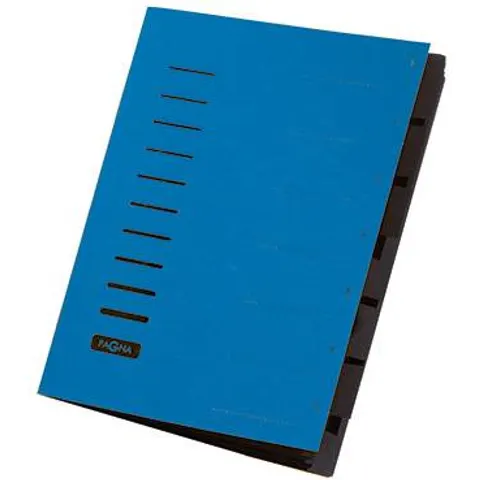 PAGNA Ordnungsmappe 7 Fächer 1-7 blau – Bild 1