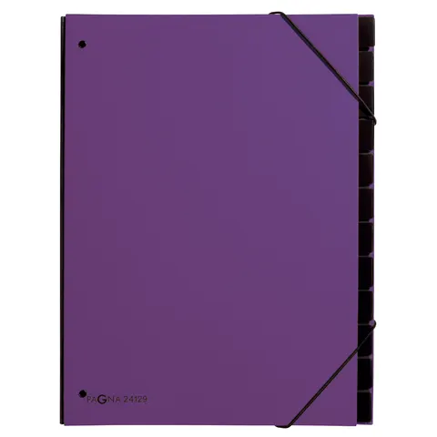 Sorteermap Pagna Trend A4 12 tabs lila – afbeelding 1