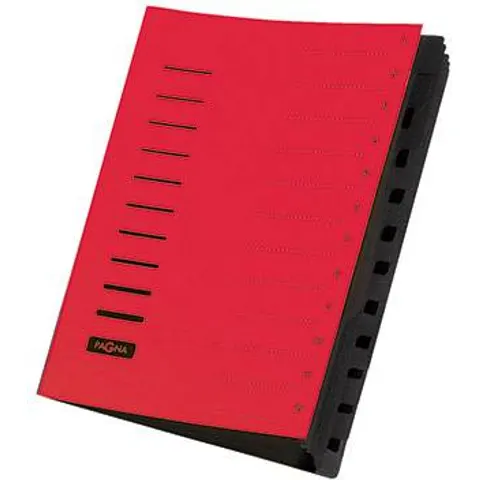 PAGNA Ordnungsmappe 12 Fächer - rot – Bild 1