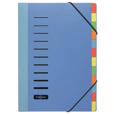 Sorteermap Durable 1-12 Blauw – afbeelding 1