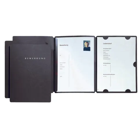 PAGNA Bewerbungsmappen Select DIN A4 schwarz – Bild 1