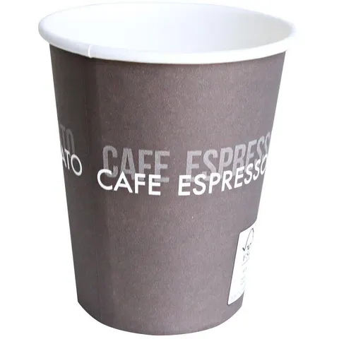 HYGOSTAR Einweg-Kaffeebecher 8 cm 0,2 l braun – Bild 1