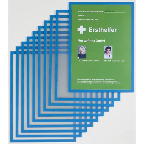FRANKEN Magnetrahmen ECO, blau, DIN A4 – Bild 1