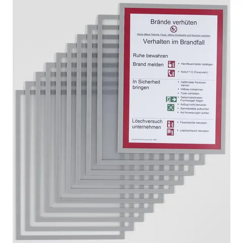FRANKEN Magnetrahmen ECO, grau, DIN A4 – Bild 1