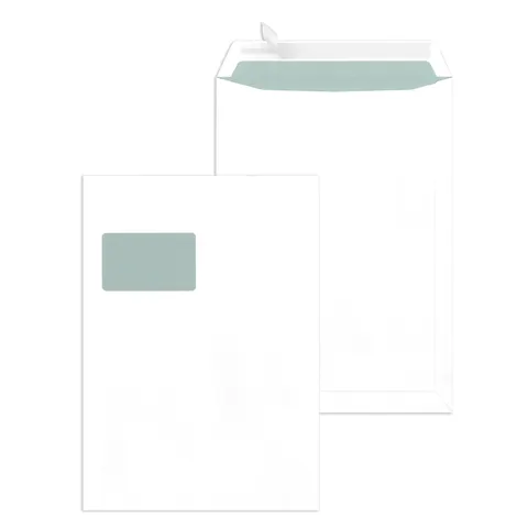 MAILmedia Versandtasche Offset weiß, C4, mit Fenster – 30005425 – Bild 1