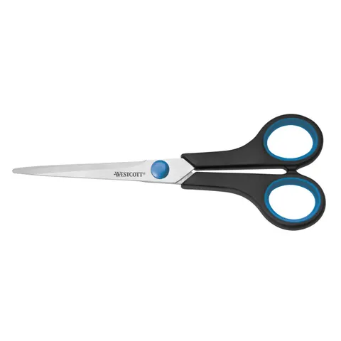 Westcott schaar - Easy Grip RVS - soft grip - 18 cm - AC-E30271 – afbeelding 1