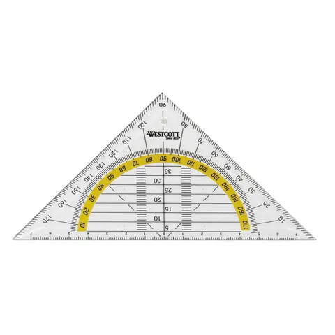 Westcott geodriehoek - 14cm - AC-E10130 – afbeelding 1