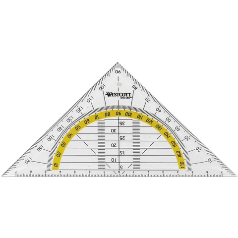 Westcott geodriehoek - 14cm - AC-E10130-BP – afbeelding 1