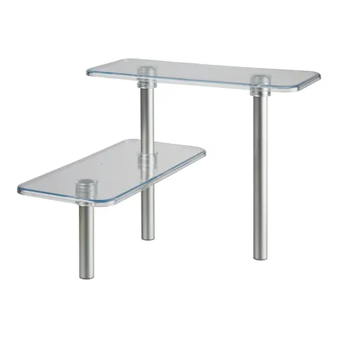 Küchen-Eckregal "Elegance" – transparent – Bild 1