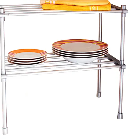 Flexibles Stapelregal – silber – Bild 1