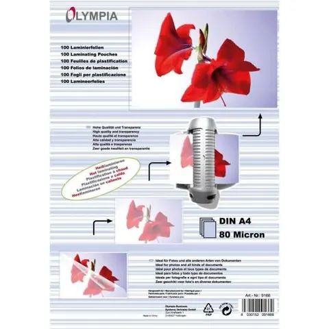 OLYMPIA Laminiertaschen DIN A4, 100 Stk – Bild 1