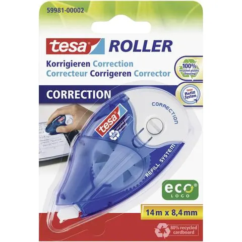 Correctieroller tesa eco 8.4 mm navulbaar – afbeelding 1